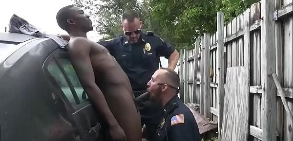  Cops huge cocks straight gay porn Serial Tagger gets caught in the Act